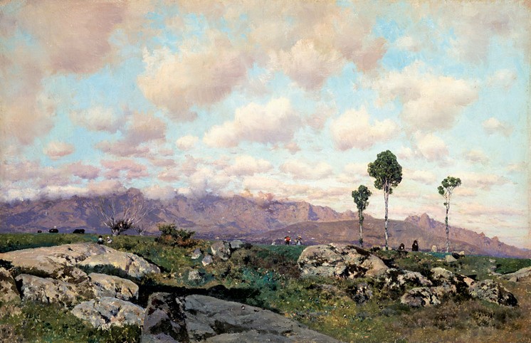 The Guadarrama from Nearby El Escorial, 1870 - Martín Rico