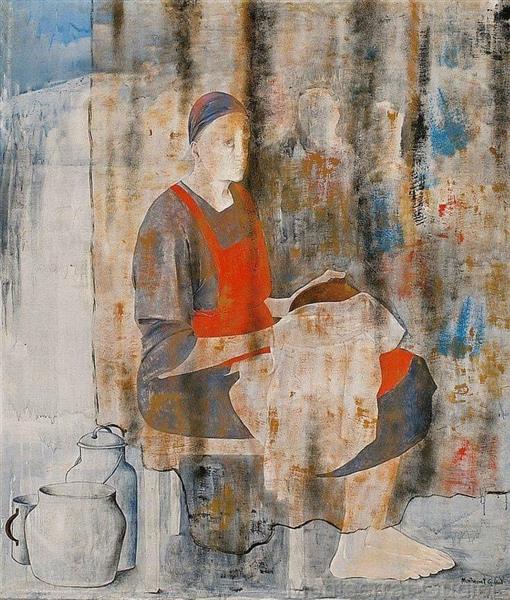 Figure in Red, 1956 - Montserrat Gudiol