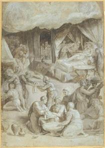 The Birth of the Virgin - Sebastiano del Piombo