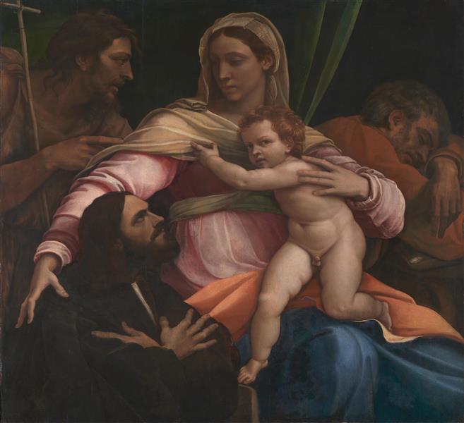 The Madonna and Child with Saints and a Donor - Sebastiano del Piombo