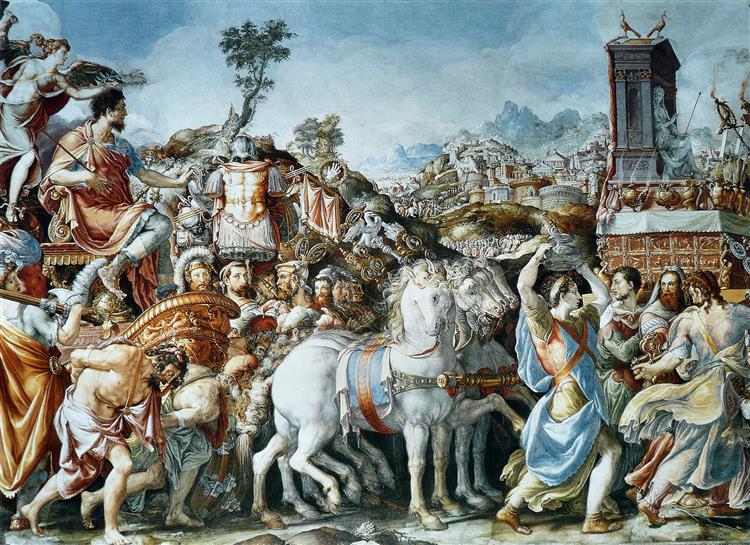 Triumph of Furius Camillus, 1543 - 1545 - Francesco de' Rossi (Francesco Salviati), "Cecchino"