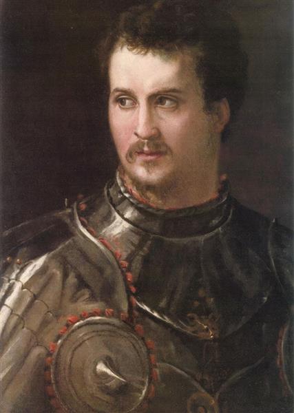Portrait of Giovanni De’ Medici of the Black Bands, c.1548 - Francesco de' Rossi (Francesco Salviati), "Cecchino"
