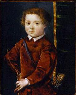 Portrait of Giovanni Di Cosimo De' Medici as a Child with a Bow and Arrow, 1546 - Francesco de' Rossi (Francesco Salviati), "Cecchino"