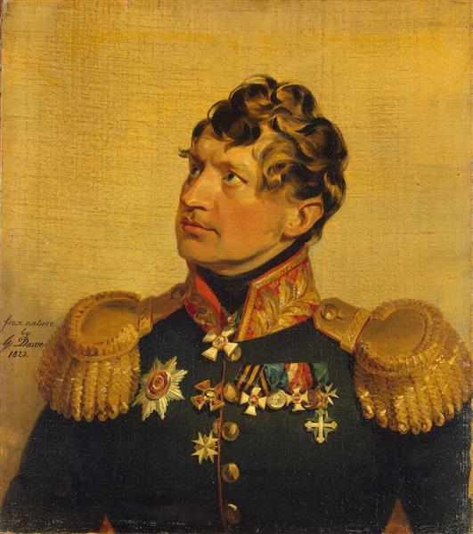Portrait of Fyodor Rosen, 1823 - Джордж Доу