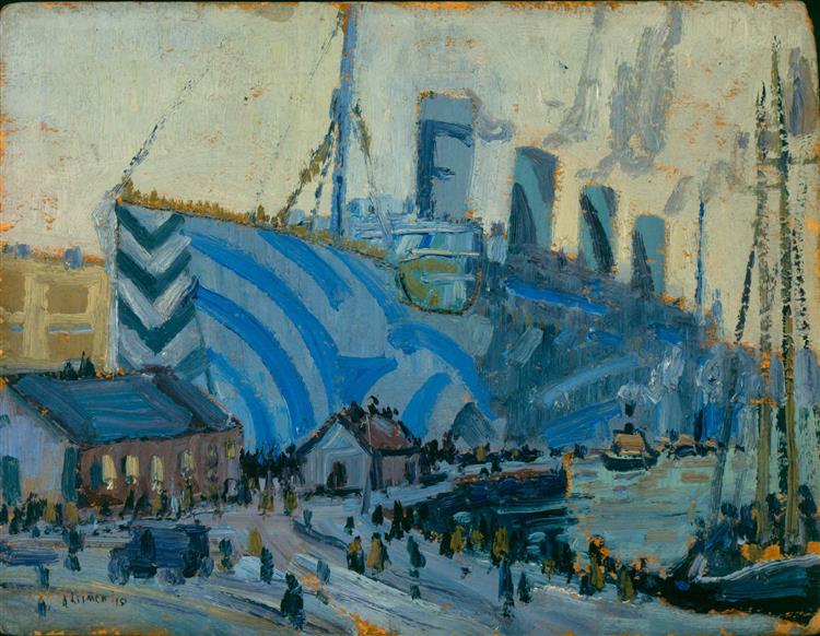 Olympic with Returned Soldiers, 1919 - Arthur Lismer