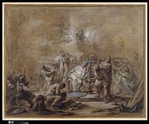 The Sacrifice of Iphigenia - Шарль-Андре ван Лоо