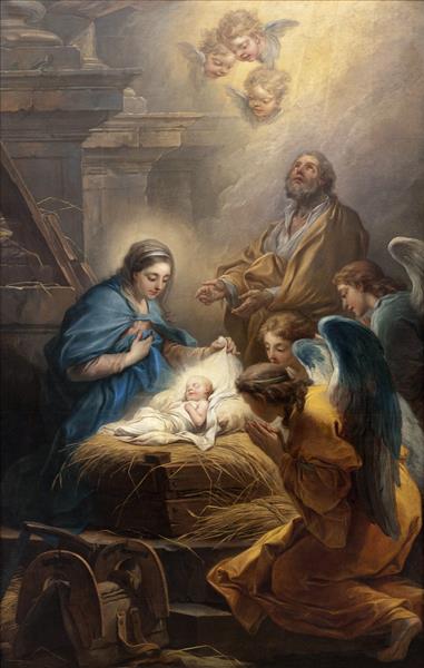 The Adoration Of Angels, 1751 - Charles André van Loo