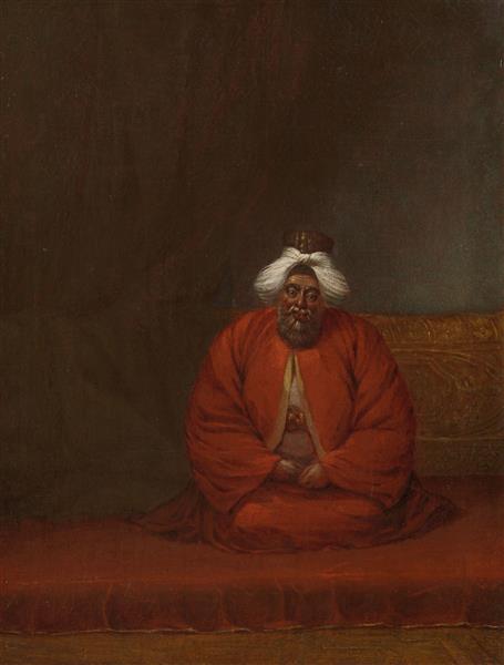 The Mufti, Head of Religious Affairs (Probably the portrait of Abdullah Efendi), c.1727 - c.1730 - Jean-Baptiste van Mour