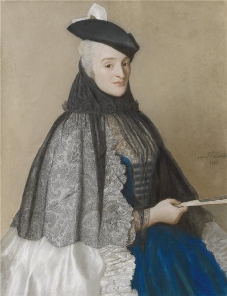 Portrait of Catherine Bégon, spouse of Joseph Bouër, 1746 - Жан-Этьен Лиотар