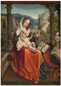 Virgin with the Child and St. John - Бернард ван Орлей