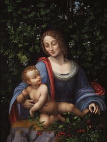 Madonna and Child in a Jasmine Bower - Francesco Melzi