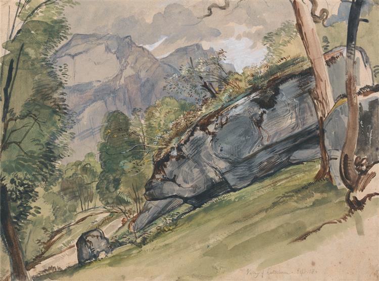 The Valley of Lutscheuen, 1827 - John Frederick Lewis