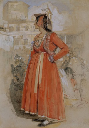 Study of a Neapolitan Girl - John Frederick Lewis