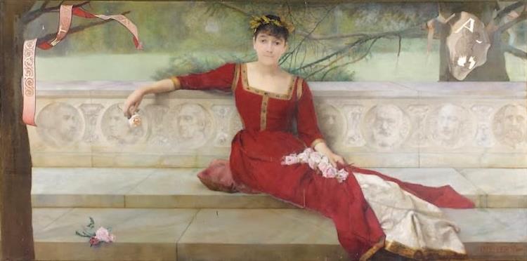 Portrait De Jeanne-aurélie-modeste Lemerre, 1895 - Поль Леруа