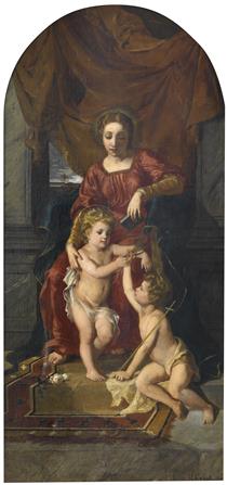 Mary, John and baby Jesus - Rodolphe Ernst