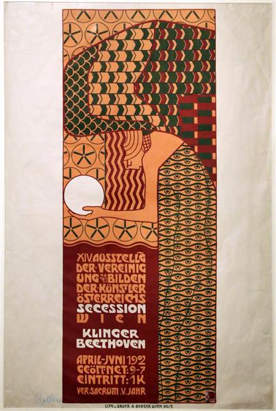 Poster for XIV exhibition of Vienna Secession, 1902 - Альфред Роллер