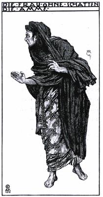 The woman without shadow (Costume for the wet nurse) - Alfred Roller