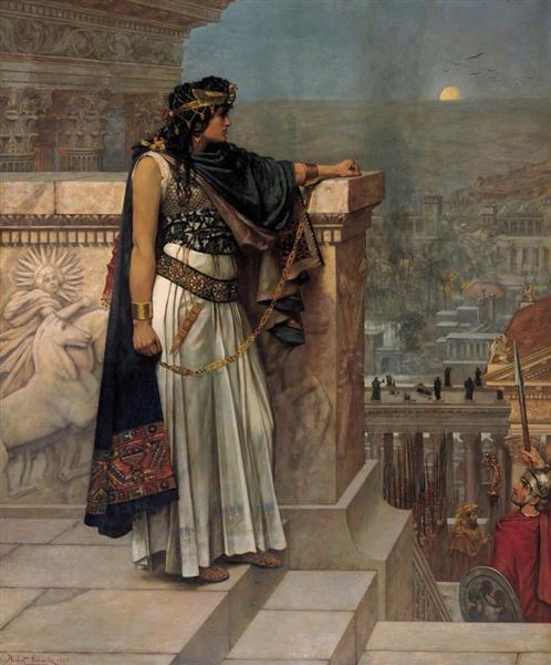 Queen Zenobia's Last Look Upon Palmyra, 1888 - Herbert Gustave Schmalz
