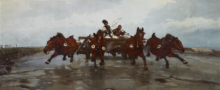 Four-in-Hand, 1881 - Юзеф Хелмоньский