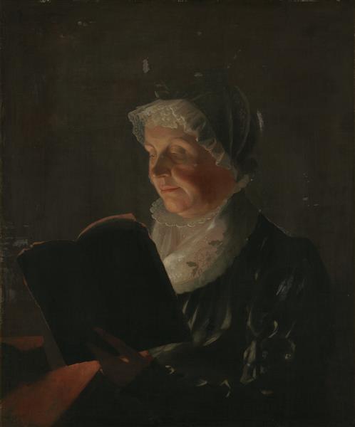 By Candlelight (Mrs. Jedidiah Morse), 1820 - 萨缪尔·摩尔斯