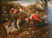 Rixe De Paysans - Pieter Brueghel le Jeune