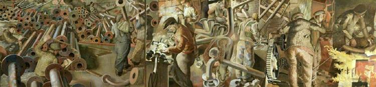 Plumbers (left), 1939 - 1945 - Stanley Spencer