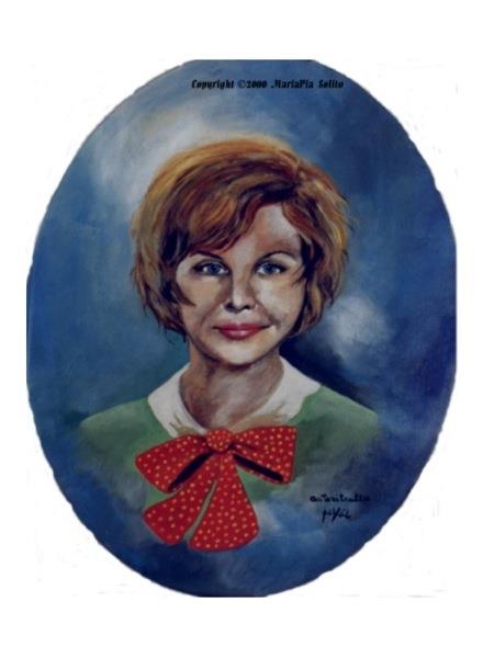 Oval self-portrait, c.1990 - Maria Pia Solito Valerio (PiVal)