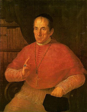 Portrait of Dom Manoel Joaquim Gonçalvez, 5th Bishop of São Paulo, 1828 - Simplício de Sá