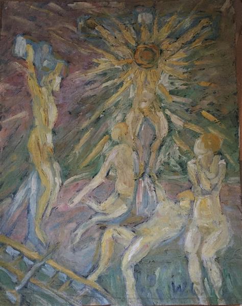 Crucifixion (People Facing the Sun), 1917 - Walter Gramatté