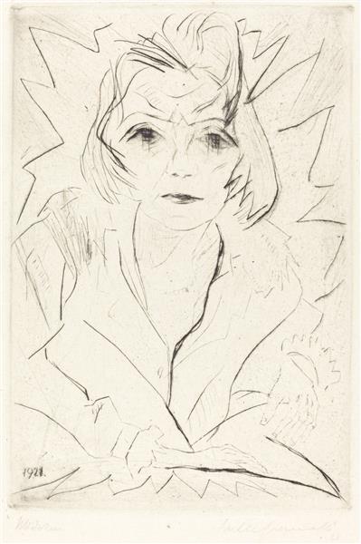 Madchen (girl), 1921 - Walter Gramatté