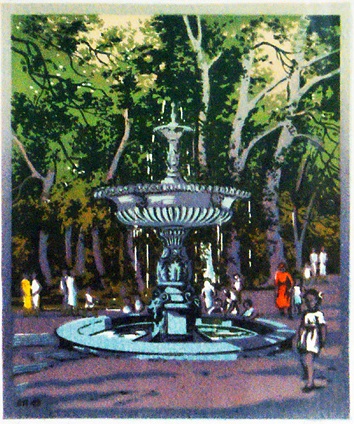 Fountain In May Day Park. Spring, 1949 - Oleksandr Pashenko