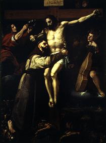 Abrazo De San Francisco Al Crucificado - Francisco Ribalta