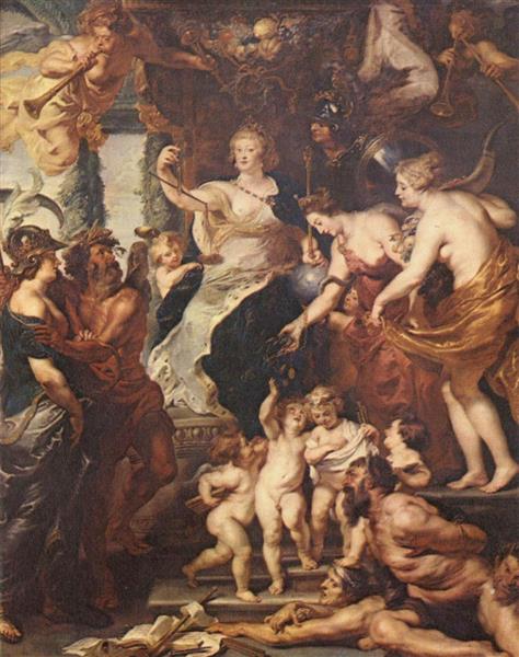 15. The Felicity of the Regency of Marie De' Medici, 1622 - 1625 - Pierre Paul Rubens