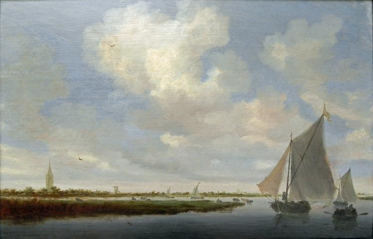 Segelboote Auf Dem Wijkermeer - Salomon van Ruysdael