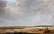 Landscape with Cornfields - Salomon van Ruysdael