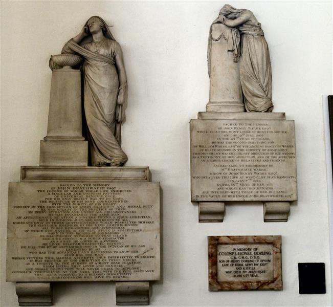 Brathwaite and Warre Memorials, Epsom - John Flaxman