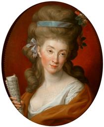 Portrait of Izabela (Elżbieta) Potocka Née Lubomirska as Polyhymnia - Pompeo Batoni