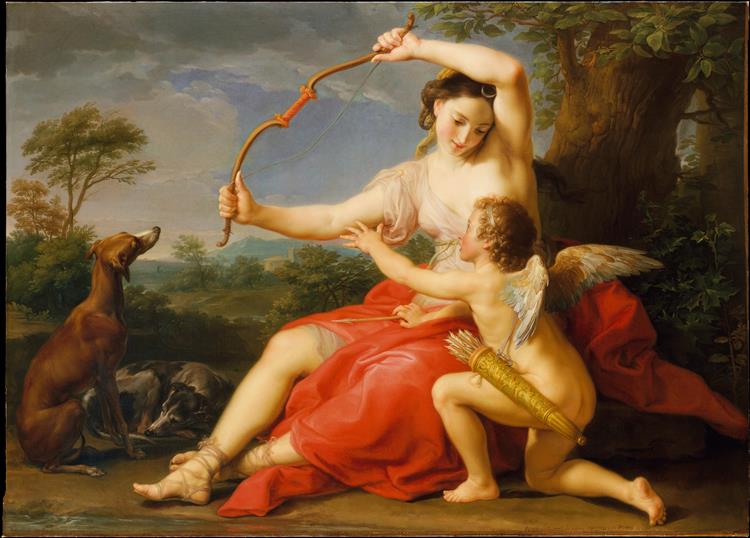 Diana and Cupid, 1761 - Помпео Батоні