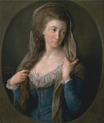Portrait of a Woman, Traditionally Identified as Margaret Stuart, Lady Hippisley - Помпео Батоні