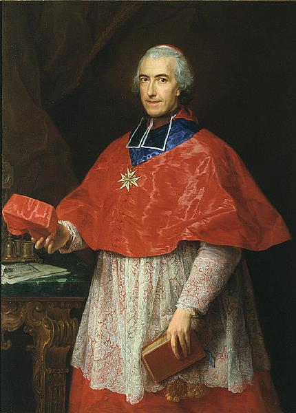 Portrait of Cardinal Jean-françois Joseph De Rochechouart, 1762 - Pompeo Batoni