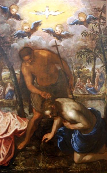 Baptism of Christ - Domenico Tintoretto