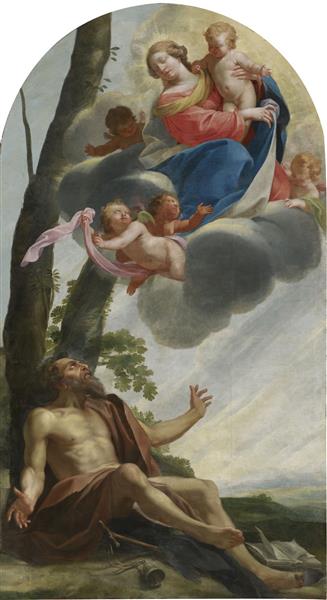 Apparition De La Vierge Et De L’enfant-jésus À Saint Antoine, c.1631 - Симон Вуэ