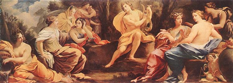 Apollo and the Muses, c.1640 - Simon Vouet