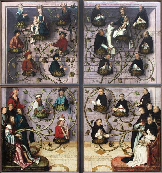 Exterior Wings of the Frankfurt Dominican Altarpiece, 1501 - Hans Holbein der Ältere