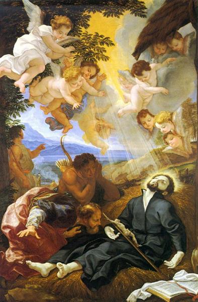 St. Francis Xavier Dying at Sancian - Джованни Баттиста Гаулли
