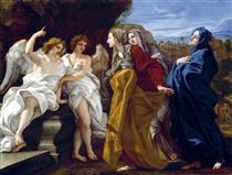 The Three Marys at the Empty Sepulchre - Джованни Баттиста Гаулли