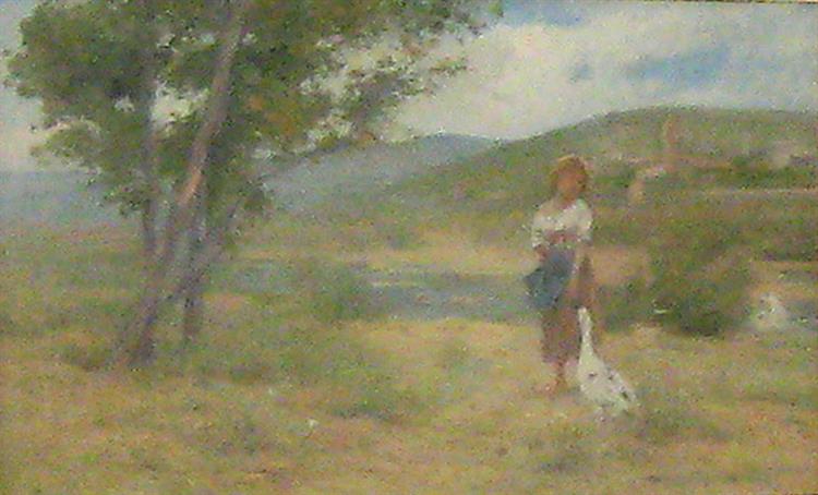 Girl with geese, 1891 - Joan Brull
