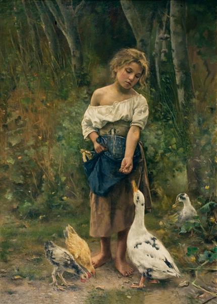 Girl with geese, 1891 - Joan Brull