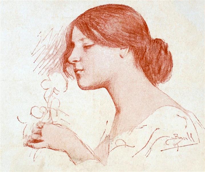 Girl in profile, 1907 - Juan Brull