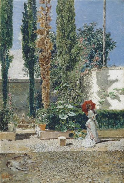 Garden of the house of Fortuny - Mariano Fortuny